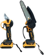 Kraftworld διπλή κασετίνα kraftworld με ψαλίδι και αλυσοπρίονο  δώρο μπαταρίες και φορτιστή - Image 4