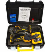 Kraftworld διπλή κασετίνα kraftworld με ψαλίδι και αλυσοπρίονο  δώρο μπαταρίες και φορτιστή - Image 2