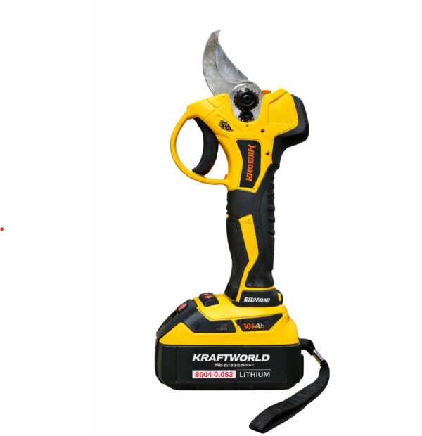 Επαναφορτιζόμενο Ψαλίδι Κλαδέματος Μπαταρίας 36V KRAFTWORLD με Βαλίτσα