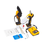 Kraftworld διπλή κασετίνα kraftworld με ψαλίδι και αλυσοπρίονο  δώρο μπαταρίες και φορτιστή