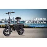 Mini 14 Μαύρο Σπαστό Ηλεκτρικό Ποδήλατο Πόλης - Image 2