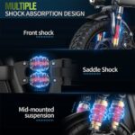 Mini 14 Μαύρο Σπαστό Ηλεκτρικό Ποδήλατο Πόλης - Image 7