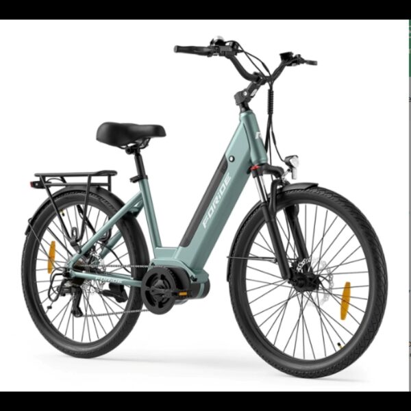 Ηλεκτρικό ποδήλατο με κεντρικό κινητήρα Foride Urbano 1 250W μπαταρία 36V 13Ah ελαστικά 26x21 ίντσες – Πράσινο.