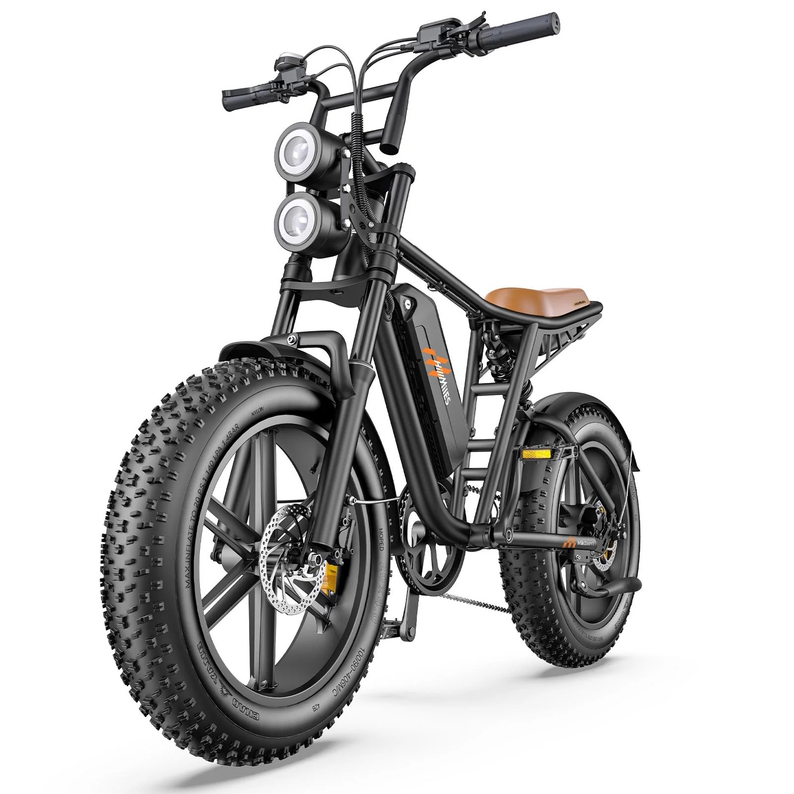 imgi_241_hillmiles-MileZoom-Black Bike Hillmiles Milezoom 1 Motor 52v 20 Μπλε Ηλεκτρικό Ποδήλατο Πόλης - Image 1